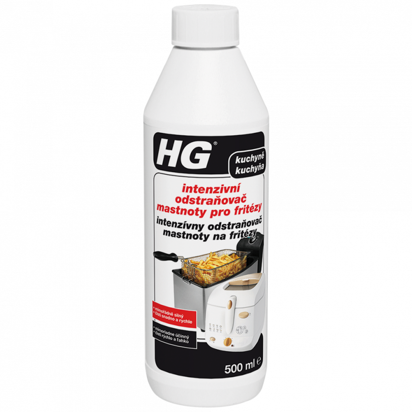HG Intenzivní odstraňovač mastnoty pro fritézy 500ml
