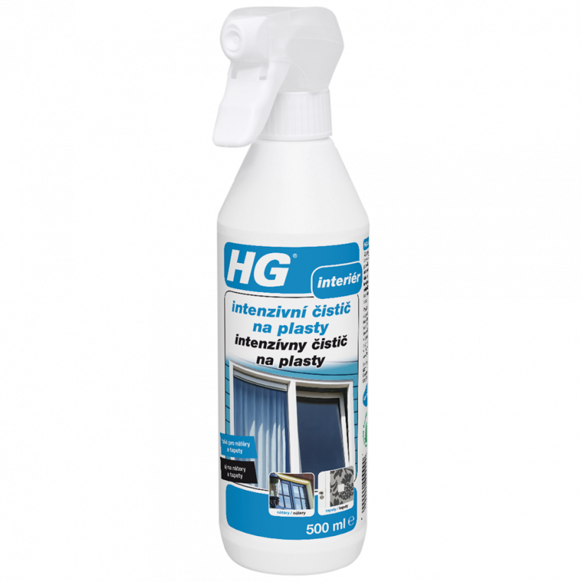HG Intenzivní čistič na plasty (nátěry a tapety) 500 ml