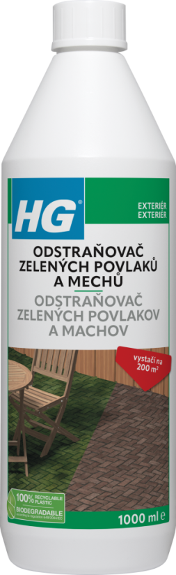 HG odstraňovač zelených povlaků a mechů koncentrát 1000ml