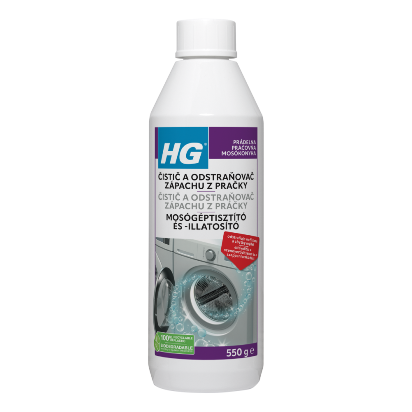 HG čistič a odstraňovač zápachu z pračky 500ml