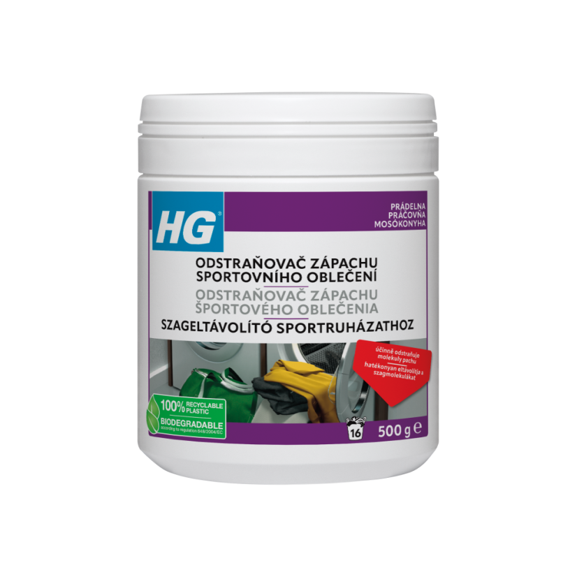 HG odstraňovač zápachu sportovního oblečení 500 g