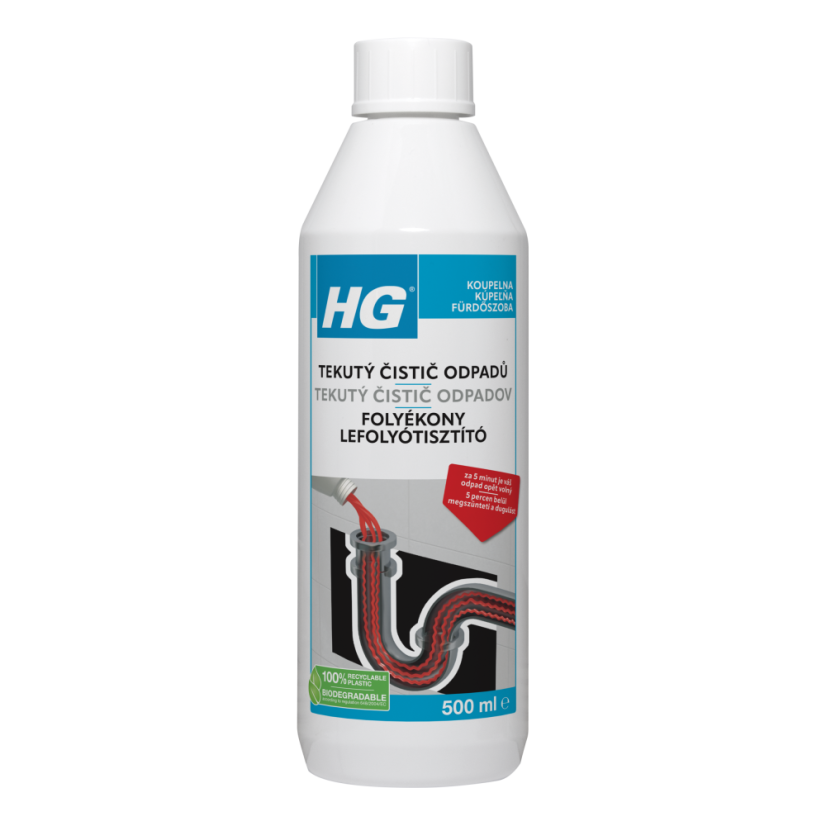 HG tekutý čistič odpadů 500ml