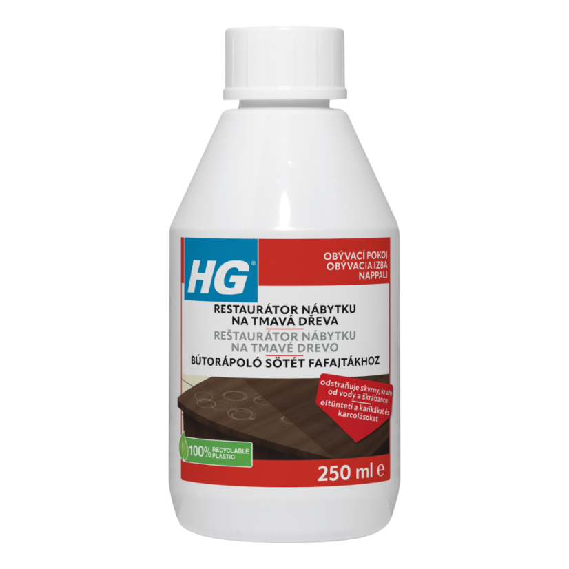 HG restaurátor nábytku na tmavá dřeva 250 ml