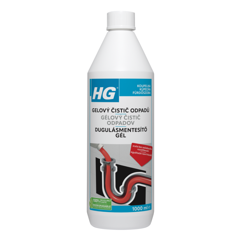HG gelový čistič odpadů 1000 ml