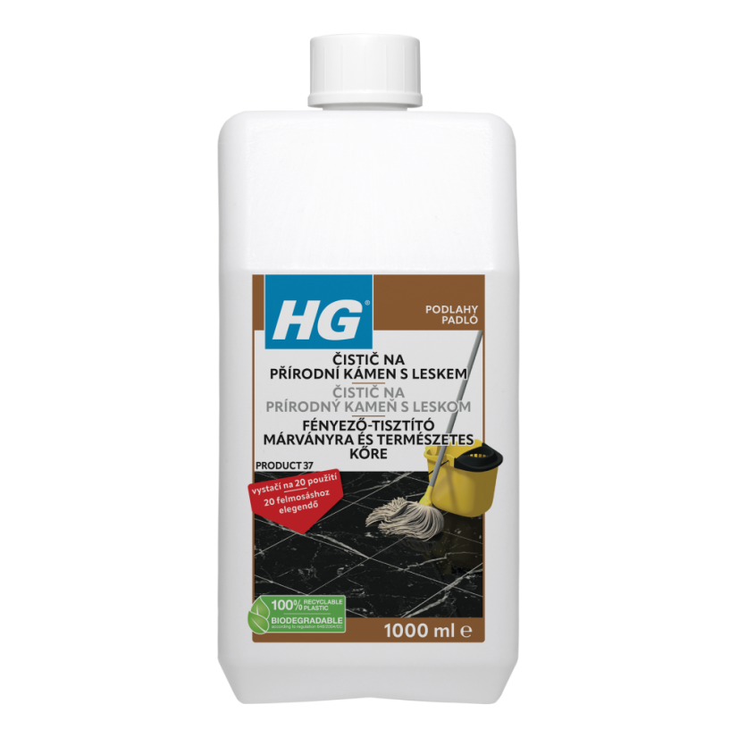 HG čistič na přírodní kámen s leskem 1000ml