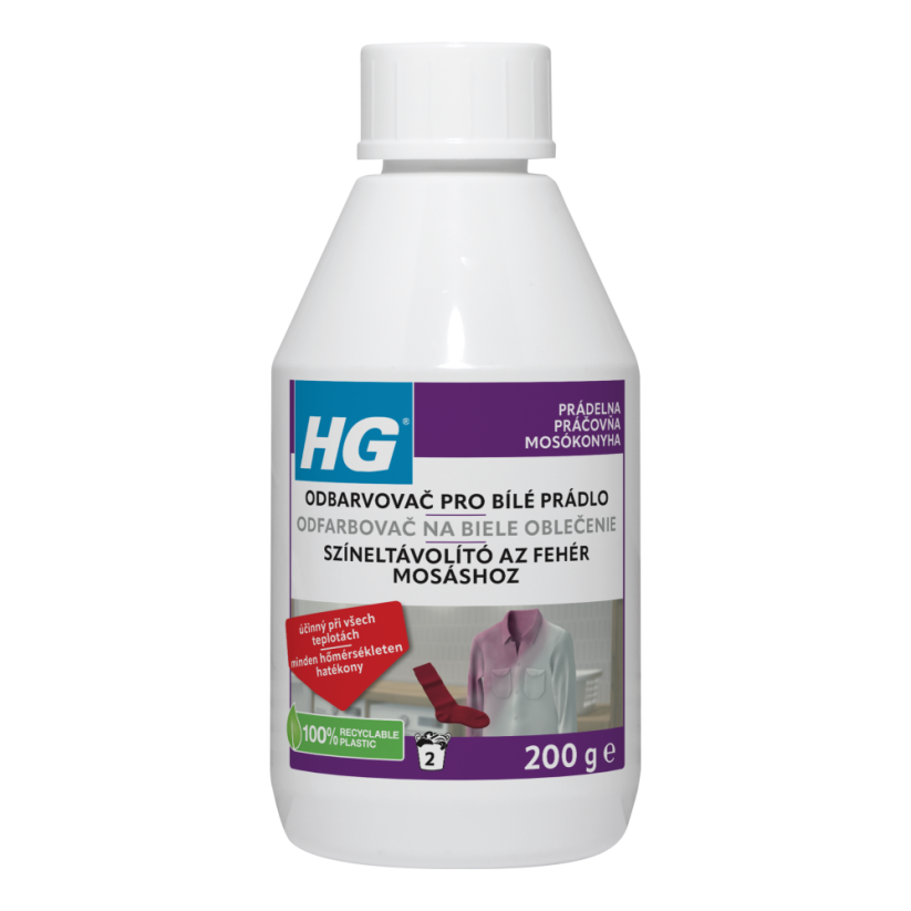 HG odbarvovač pro bílé prádlo 200g