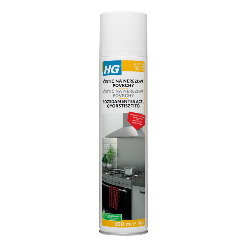 HG čistič pro nerezové povrchy 300 ml