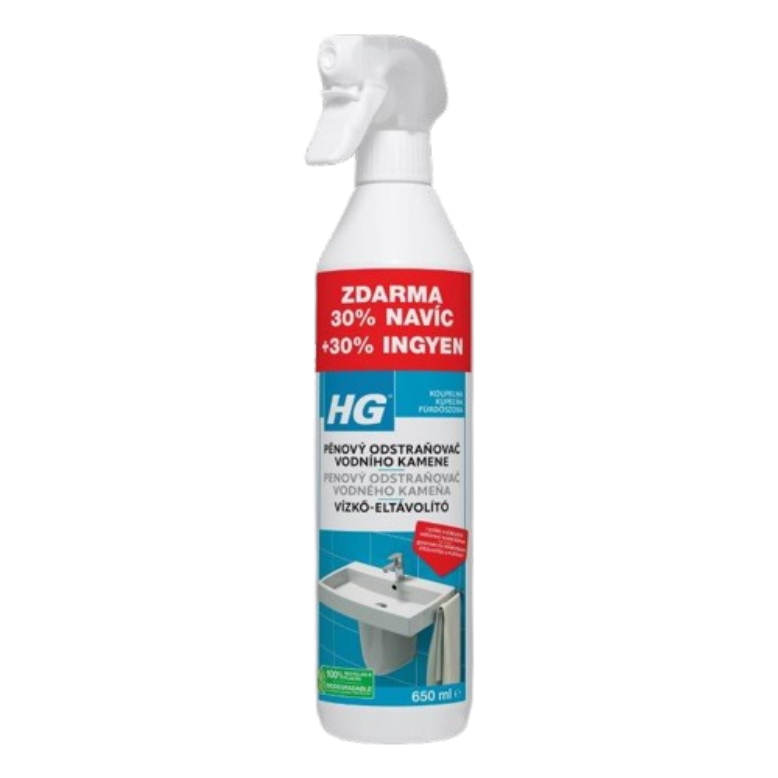 HG Pěnový čistič vodního kamene 500 ml 30% navíc