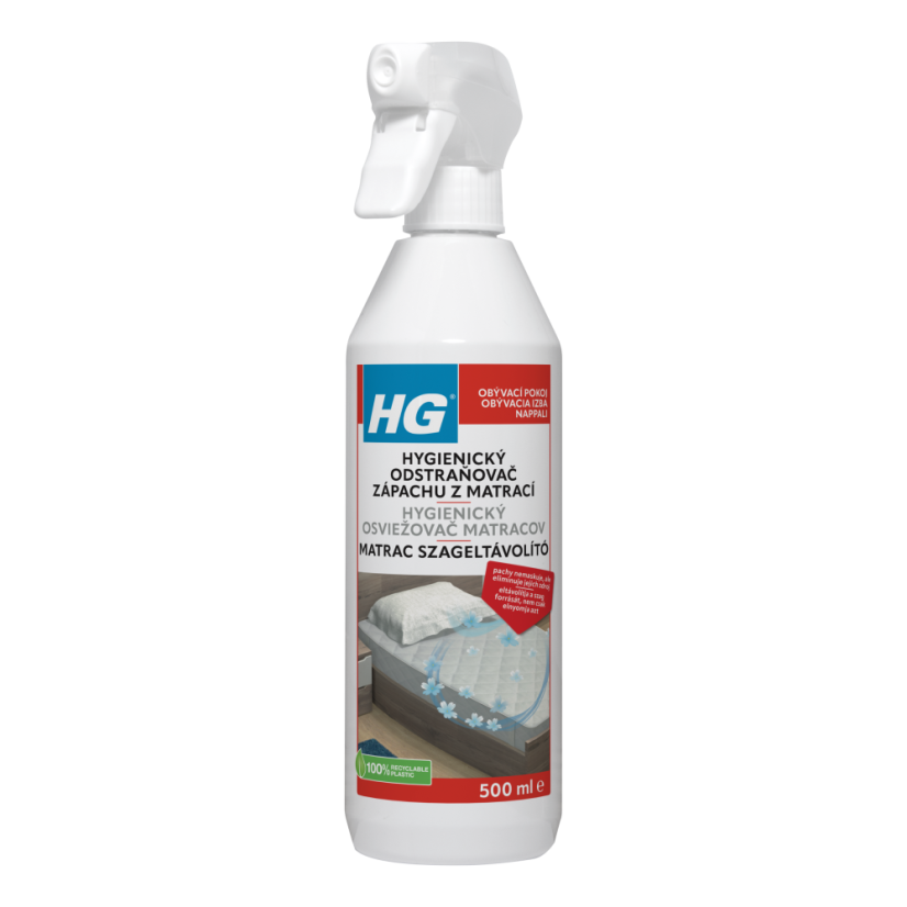HG hygienický odstraňovač zápachu z matrací 500 ml