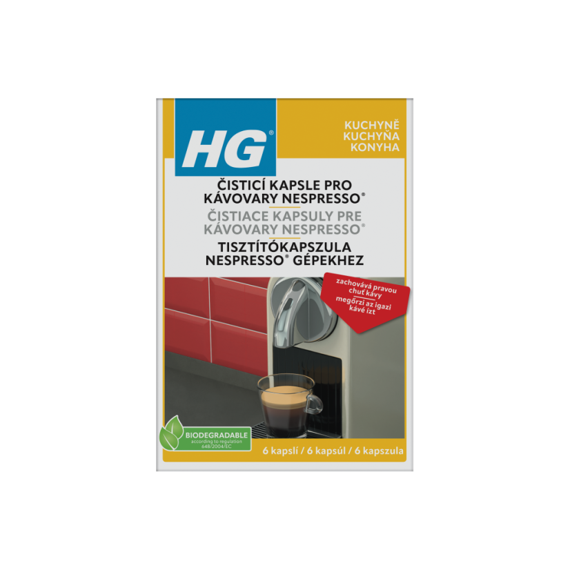HG čisticí kapsle pro kávovary Nespresso® 6ks