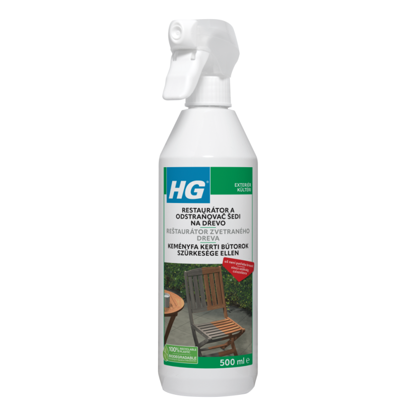 HG restaurátor a odstraňovač šedi dřevo 500ml