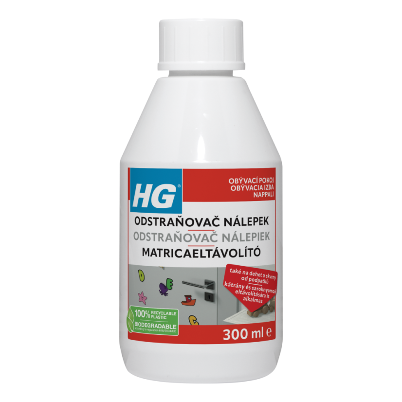 HG Odstraňovač nálepek 300 ml