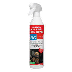 HG Čistič skleněných dvířek krbů a kamen 500 ml 30% navíc