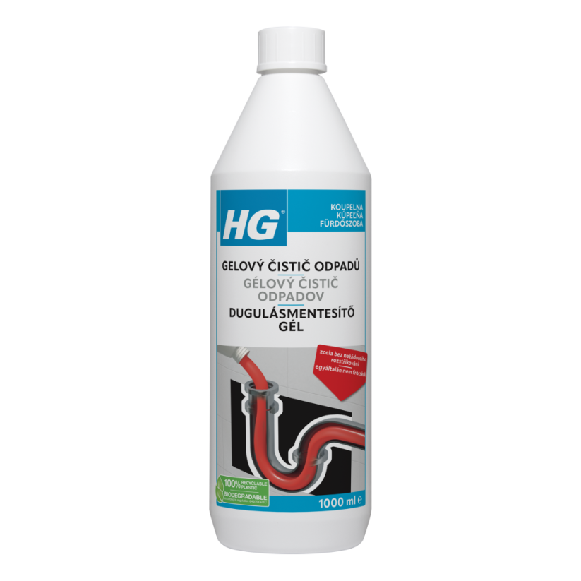 HG gelový čistič odpadů 1000 ml