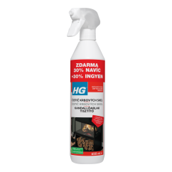 HG Čistič skleněných dvířek krbů a kamen 500 ml 30% navíc