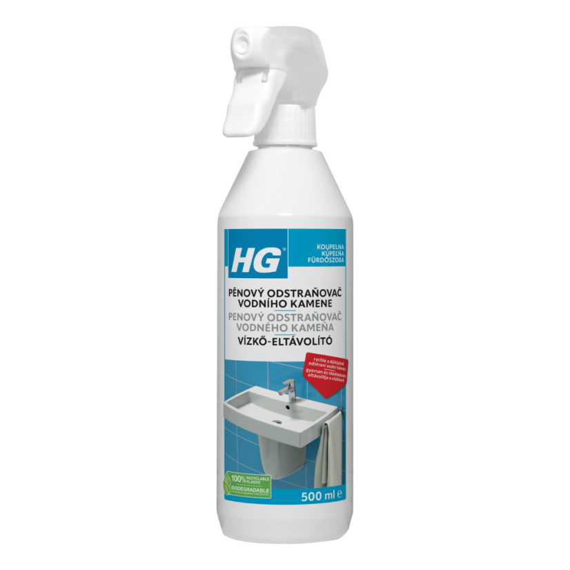 HG pěnový odstraňovač vodního kamene 500 ml